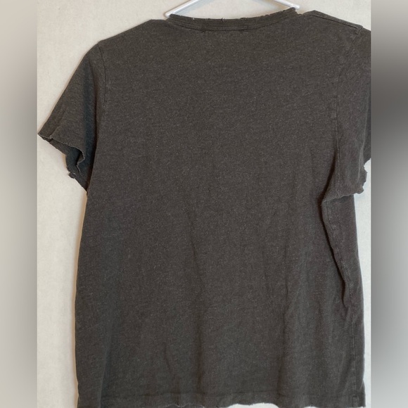 Junk Food of LA Charcoal Gray “Peace Pls” Dove and Olive Branch Tee S/M Grunge - Picture 3 of 3